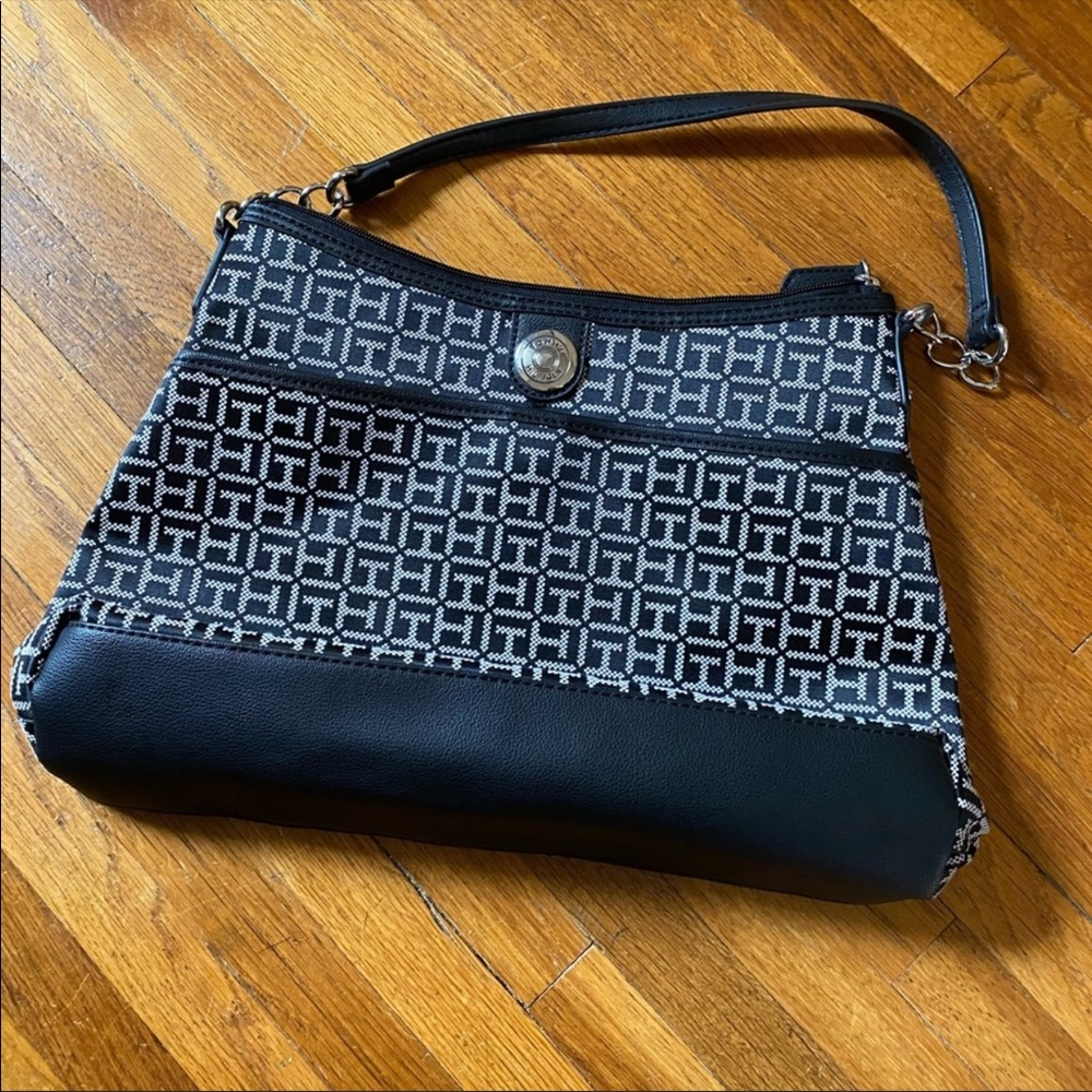 Tommy Hilfiger monogram logo handbag shoulder bag